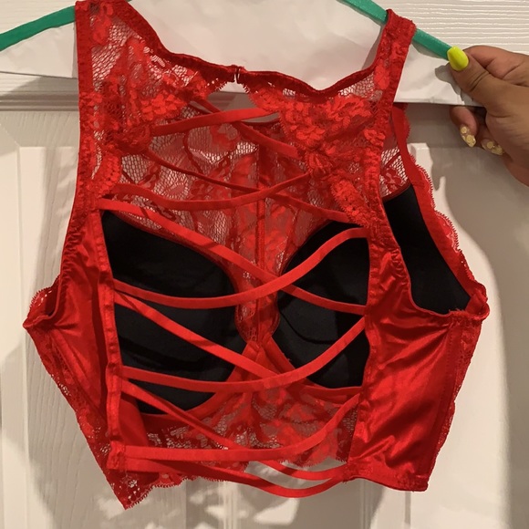 Red lace sexy back bra! - Picture 2 of 2